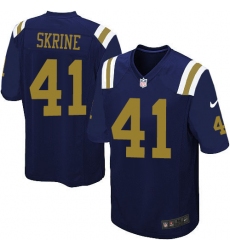 Men's Nike New York Jets #41 Buster Skrine Limited Navy Blue Alternate NFL Jersey