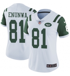 Women's Nike New York Jets #81 Quincy Enunwa White Vapor Untouchable Limited Player NFL Jersey