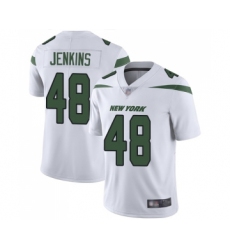 Men's New York Jets #48 Jordan Jenkins White Vapor Untouchable Limited Player Football Jersey