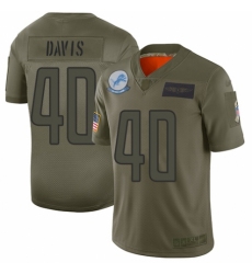 Youth Detroit Lions #40 Jarrad Davis Limited Camo 2019 Salute to Service Football Jersey