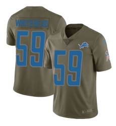 Youth Nike Detroit Lions #59 Tahir Whitehead Limited Olive 2017 Salute to Service NFL Jersey