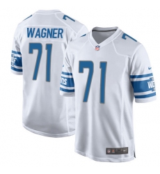 Men's Nike Detroit Lions #71 Ricky Wagner Game White NFL Jersey