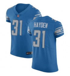 Men's Nike Detroit Lions #31 D.J. Hayden Light Blue Team Color Vapor Untouchable Elite Player NFL Jersey
