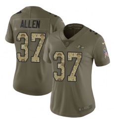 Women's Nike Baltimore Ravens #37 Javorius Allen Limited Olive/Camo Salute to Service NFL Jersey