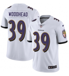 Youth Nike Baltimore Ravens #39 Danny Woodhead White Vapor Untouchable Limited Player NFL Jersey