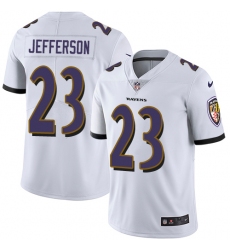 Youth Nike Baltimore Ravens #23 Tony Jefferson White Vapor Untouchable Limited Player NFL Jersey