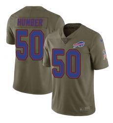 Men's Nike Buffalo Bills #50 Ramon Humber Limited Olive 2017 Salute to Service NFL Jersey