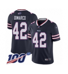 Men's Buffalo Bills #42 Patrick DiMarco Limited Navy Blue Inverted Legend 100th Season Football Jersey