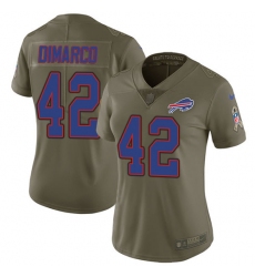 Women's Nike Buffalo Bills #42 Patrick DiMarco Limited Olive 2017 Salute to Service NFL Jersey