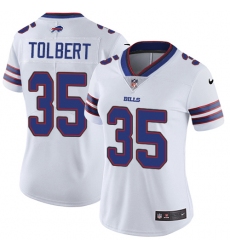 Women's Nike Buffalo Bills #35 Mike Tolbert White Vapor Untouchable Limited Player NFL Jersey