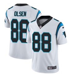 Men's Nike Carolina Panthers #88 Greg Olsen White Vapor Untouchable Limited Player NFL Jersey