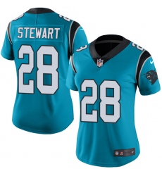 Women's Nike Carolina Panthers #28 Jonathan Stewart Blue Alternate Vapor Untouchable Limited Player NFL Jersey