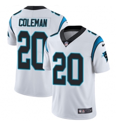 Men's Nike Carolina Panthers #20 Kurt Coleman White Vapor Untouchable Limited Player NFL Jersey