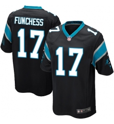 Men's Nike Carolina Panthers #17 Devin Funchess Game Black Team Color NFL Jersey