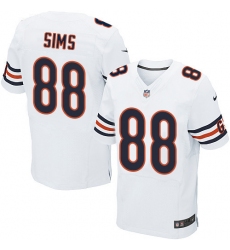 Men's Nike Chicago Bears #88 Dion Sims Elite White NFL Jersey
