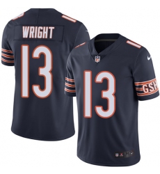Men's Nike Chicago Bears #13 Kendall Wright Navy Blue Team Color Vapor Untouchable Limited Player NFL Jersey
