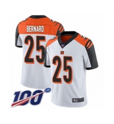 Men's Cincinnati Bengals #25 Giovani Bernard White Vapor Untouchable Limited Player 100th Season Football Jersey