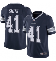 Youth Nike Dallas Cowboys #41 Keith Smith Navy Blue Team Color Vapor Untouchable Limited Player NFL Jersey