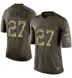 Men's Nike Dallas Cowboys #27 Jourdan Lewis Elite Green Salute to Service NFL Jersey