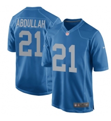 Men's Nike Detroit Lions #21 Ameer Abdullah Game Blue Alternate NFL Jersey