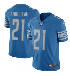 Men's Nike Detroit Lions #21 Ameer Abdullah Limited Light Blue Team Color Vapor Untouchable NFL Jersey