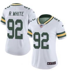 Women's Nike Green Bay Packers #92 Reggie White White Vapor Untouchable Limited Player NFL Jersey