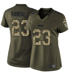 Women's Nike Green Bay Packers #23 Damarious Randall Elite Green Salute to Service NFL Jersey