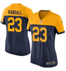 Women's Nike Green Bay Packers #23 Damarious Randall Limited Navy Blue Alternate NFL Jersey