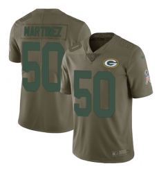 Youth Nike Green Bay Packers #50 Blake Martinez Limited Olive 2017 Salute to Service NFL Jersey