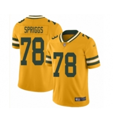 Women's Green Bay Packers #78 Jason Spriggs Limited Gold Inverted Legend Football Jersey