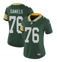 Women's Nike Green Bay Packers #76 Mike Daniels Green Team Color Vapor Untouchable Limited Player NFL Jersey