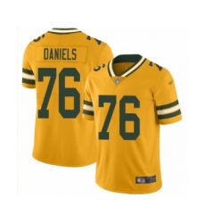 Youth Green Bay Packers #76 Mike Daniels Limited Gold Inverted Legend Football Jersey
