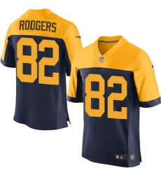Men's Nike Green Bay Packers #82 Richard Rodgers Elite Navy Blue Alternate NFL Jersey
