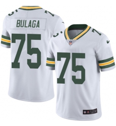 Men's Nike Green Bay Packers #75 Bryan Bulaga White Vapor Untouchable Limited Player NFL Jersey