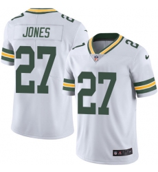 Men's Nike Green Bay Packers #27 Josh Jones White Vapor Untouchable Limited Player NFL Jersey