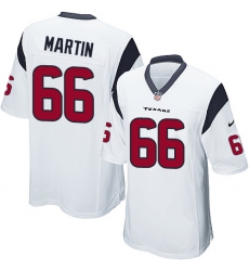Men's Nike Houston Texans #66 Nick Martin Game White NFL Jersey