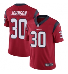 Youth Nike Houston Texans #30 Kevin Johnson Elite Red Alternate NFL Jersey
