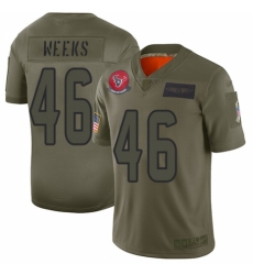 Youth Houston Texans #46 Jon Weeks Limited Camo 2019 Salute to Service Football Jersey