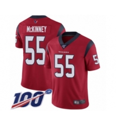 Men's Houston Texans #55 Benardrick McKinney Red Alternate Vapor Untouchable Limited Player 100th Season Football Jersey