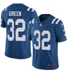 Men's Nike Indianapolis Colts #32 T.J. Green Royal Blue Team Color Vapor Untouchable Limited Player NFL Jersey