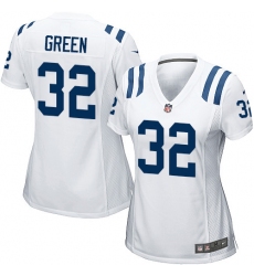 Women's Nike Indianapolis Colts #32 T.J. Green Game White NFL Jersey