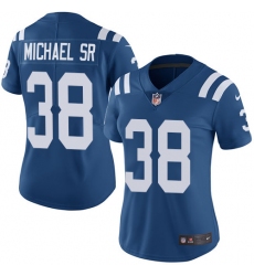 Women's Nike Indianapolis Colts #38 Christine Michael Sr Elite Royal Blue Team Color NFL Jersey