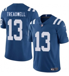 Men's Indianapolis Colts #13 Laquon Treadwell Blue 2025 Vapor Limited Football Stitched Jersey
