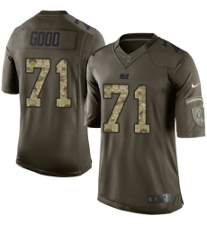 Youth Nike Indianapolis Colts #71 Denzelle Good Elite Green Salute to Service NFL Jersey