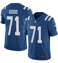 Youth Nike Indianapolis Colts #71 Denzelle Good Royal Blue Team Color Vapor Untouchable Limited Player NFL Jersey