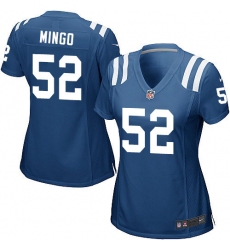 Women's Nike Indianapolis Colts #52 Barkevious Mingo Game Royal Blue Team Color NFL Jersey