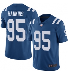 Youth Nike Indianapolis Colts #95 Johnathan Hankins Elite Royal Blue Team Color NFL Jersey