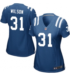 Women's Nike Indianapolis Colts #31 Quincy Wilson Game Royal Blue Team Color NFL Jersey
