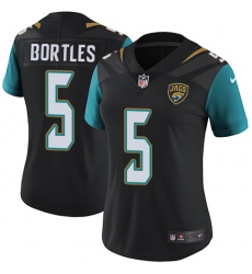 Women's Nike Jacksonville Jaguars #5 Blake Bortles Elite Black Alternate NFL Jersey