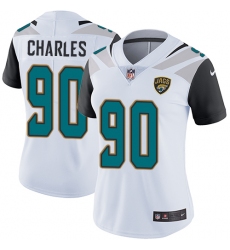 Women's Nike Jacksonville Jaguars #90 Stefan Charles Elite White NFL Jersey